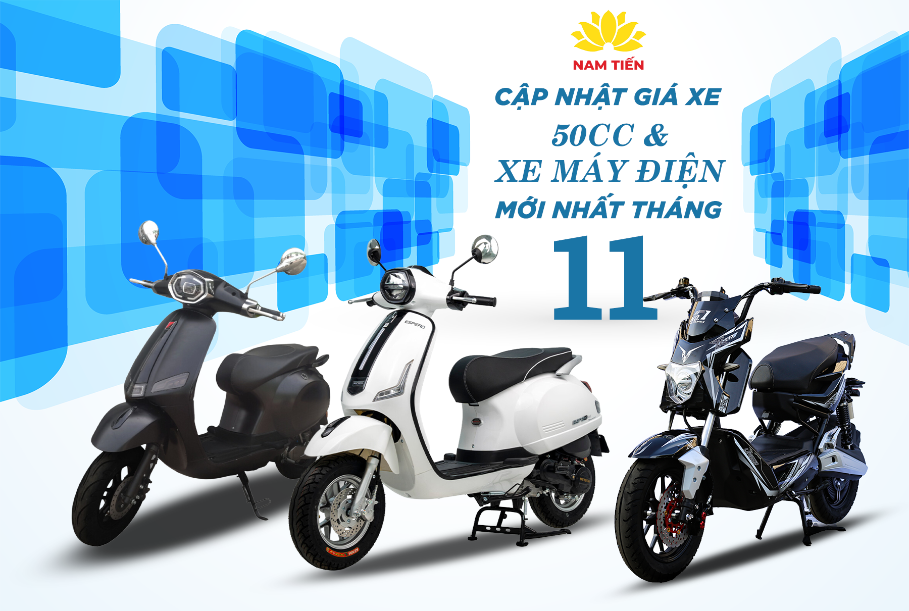 Cập nhật giá xe máy điện, xe 50cc mới nhất tháng 11