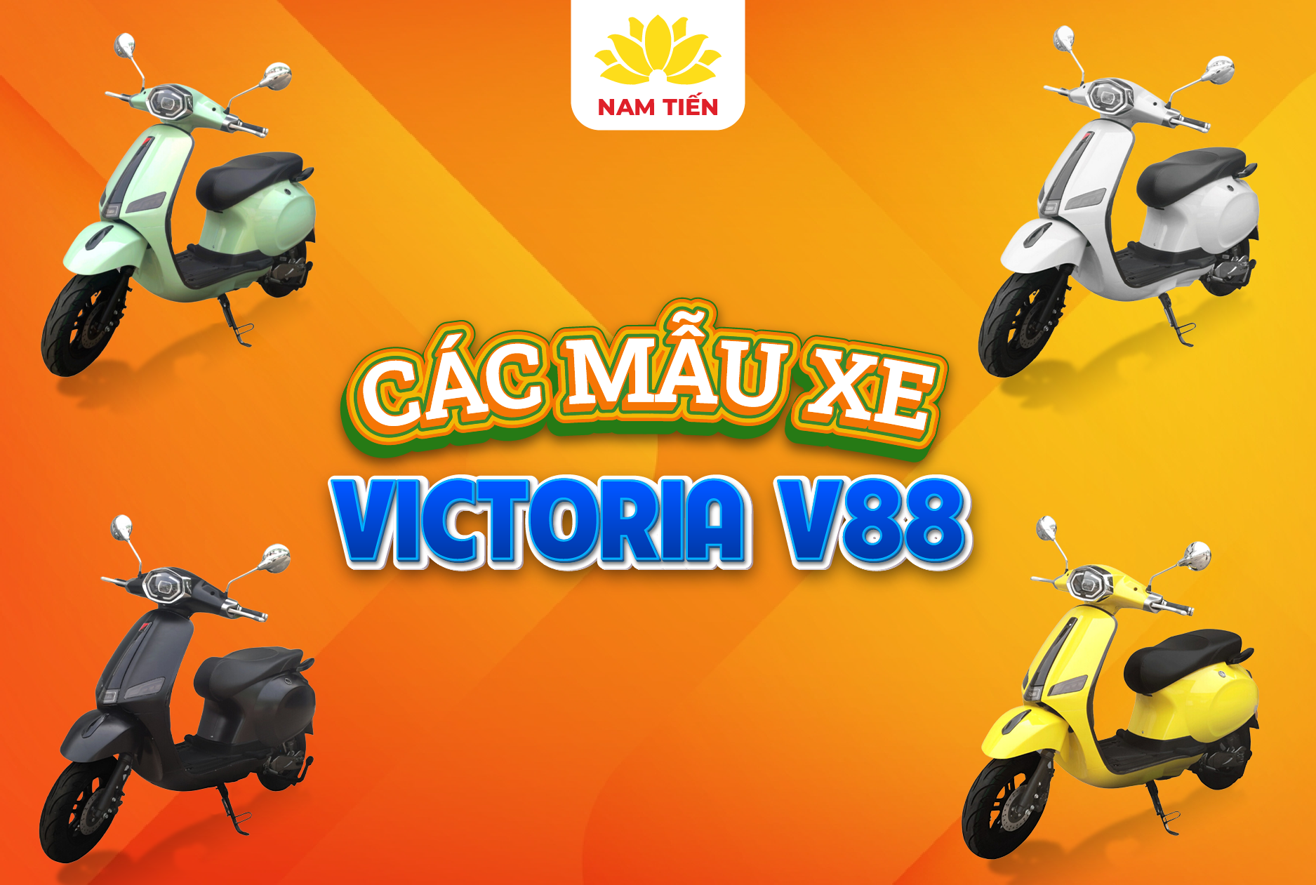 Các màu xe Vespa Victoria V88