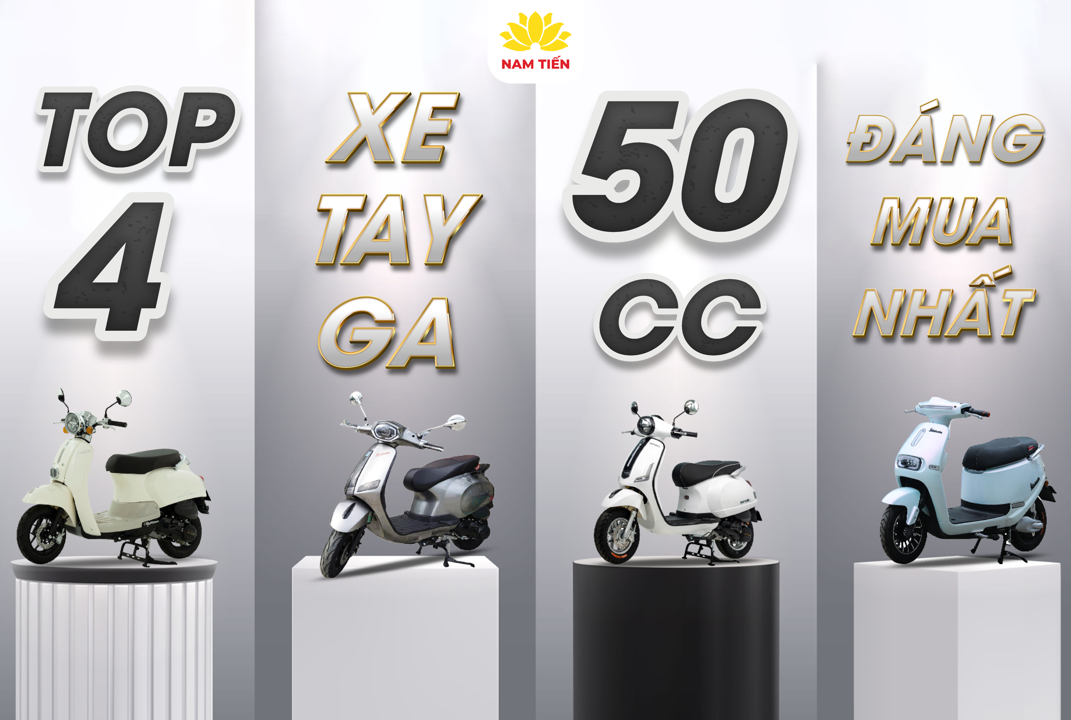 Top 4 xe tay ga 50cc đáng mua nhất