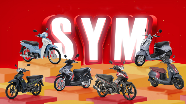 Các dòng xe tay ga 50cc SYM dành cho phái nữ