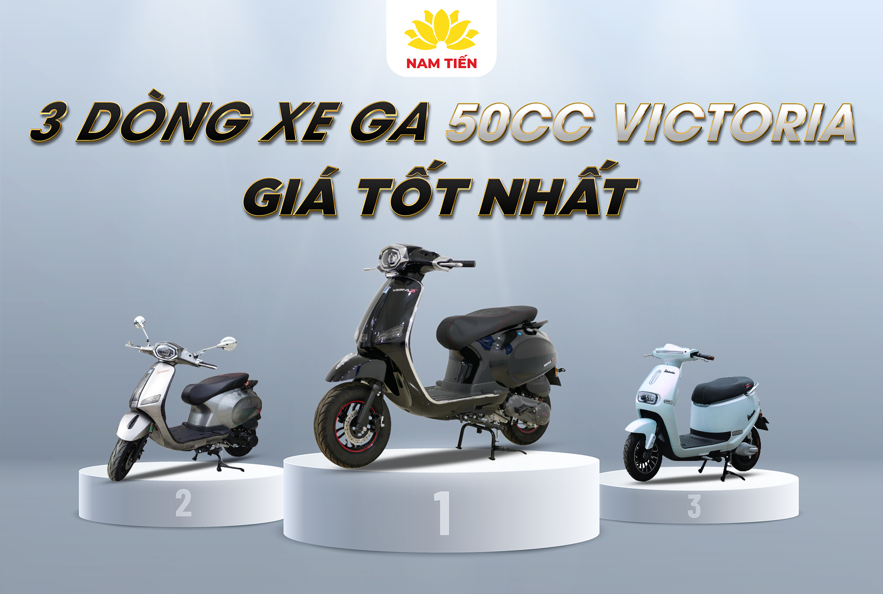 3 dòng xe ga 50cc Victoria giá tốt nhất