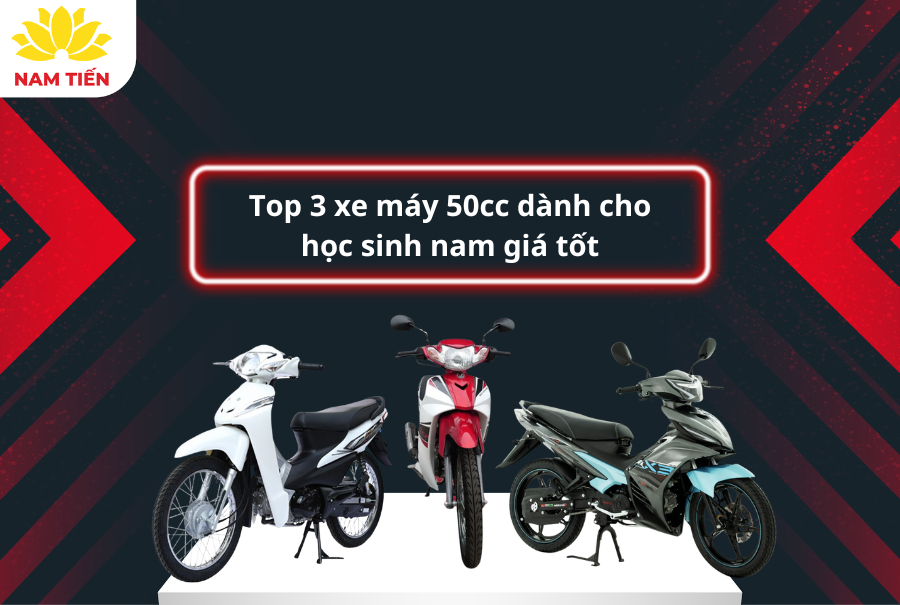 Top 3 xe máy 50cc dành cho học sinh nam giá tốt