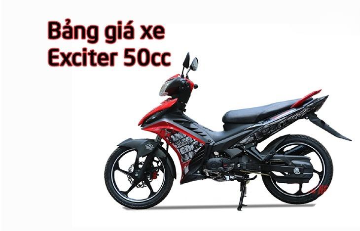 Giá xe Exciter 50cc mới nhất